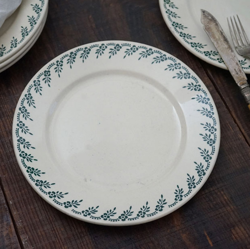 アンティークショワジー・ル・ロワChoisy le Roiの平皿23.5cm gc-1159