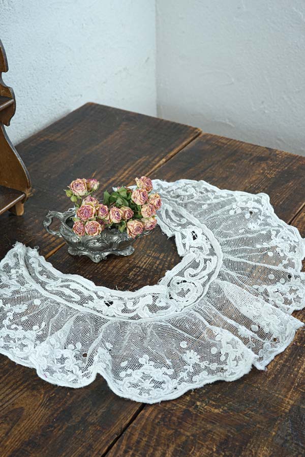 【美品】フランスアンティーク 手刺繍カットワークとフリル カフェカーテン 5_000000014387.jpg?1692106431