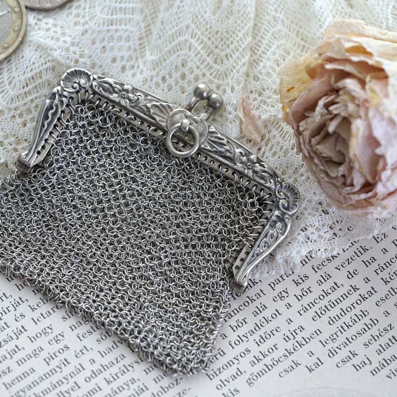 クリスマスSALE アンティーク　ヴィクトリアン　メッシュ　パース　入れ 000000013389_1_wzgH4s9.jpg