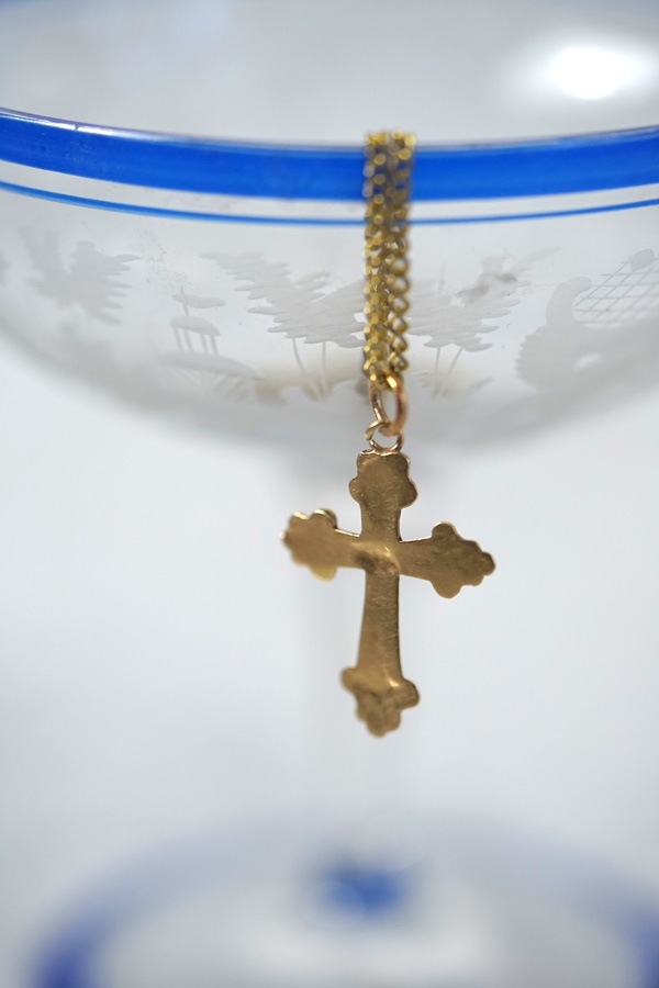 ����ƥ����� �ݡ����ɤΥ�����ɤȥѡ���Υ�����H3cm 1890ǯ�� ga-1235