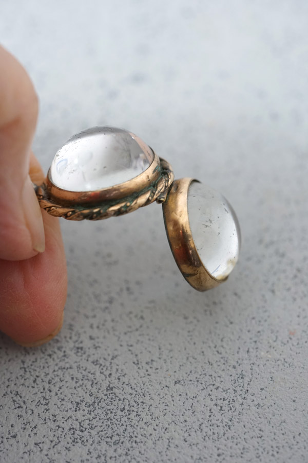 �ڥᥭ��������ƥ������ۥ֥饹�����饹 �����åȥڥ����ȡ�1930ǯ�庢��W2.2��H2.5��D1.8cm ga-1236