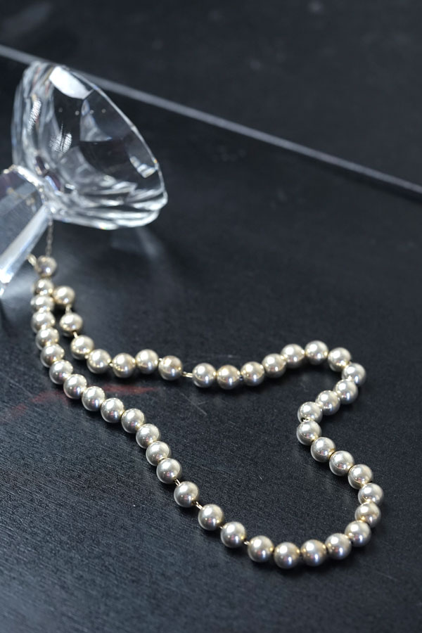 �����Ĥ�Υ����奢�����ʤˡ��ᥭ�����󥷥�С�925 �ѡ���ͥå��쥹 8mm�� 48cm ga-1267