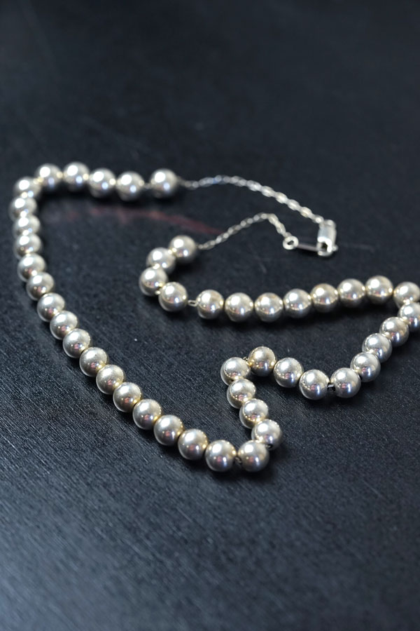 �����Ĥ�Υ����奢�����ʤˡ��ᥭ�����󥷥�С�925 �ѡ���ͥå��쥹 8mm�� 48cm ga-1267