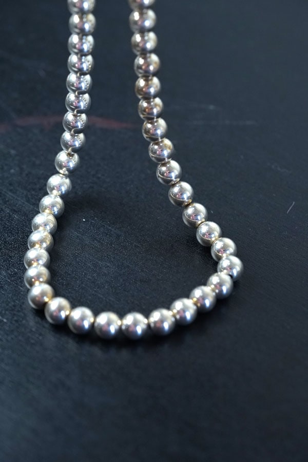 �����Ĥ�Υ����奢�����ʤˡ��ᥭ�����󥷥�С�925 �ѡ���ͥå��쥹 8mm�� 48cm ga-1267