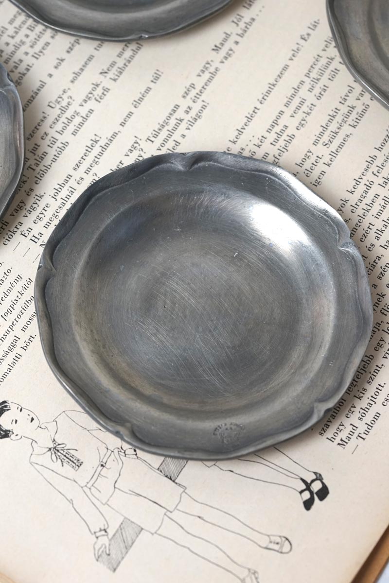 伝統製法による復刻 仏ヴィンテージ エタンの花リムプレート