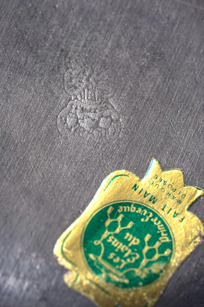 伝統製法による復刻 仏ヴィンテージ エタンの花リムプレート