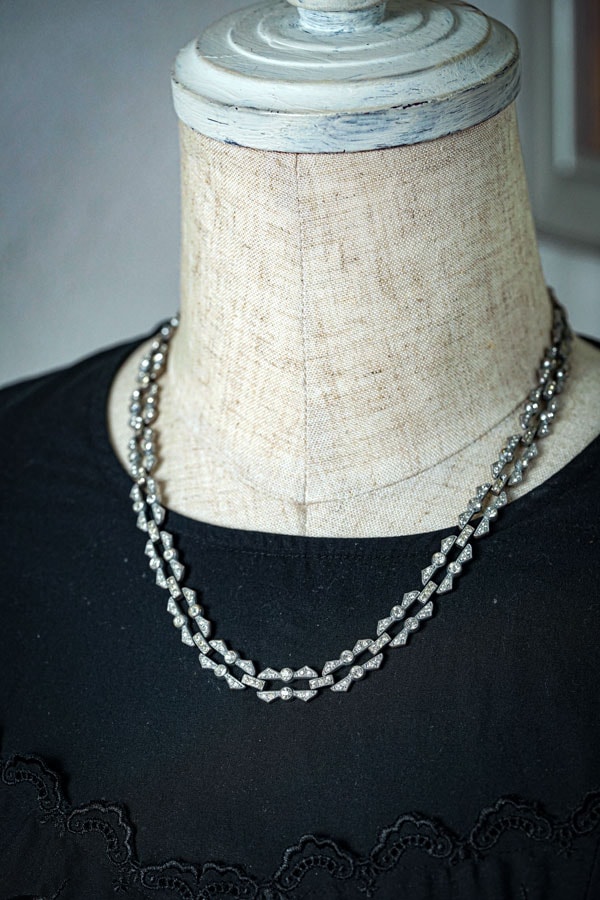 ������ǥ��Υ���С��᥿��˥饤�󥹥ȡ���Υͥå��쥹46cm 1920-30ǯ�� ga-1096