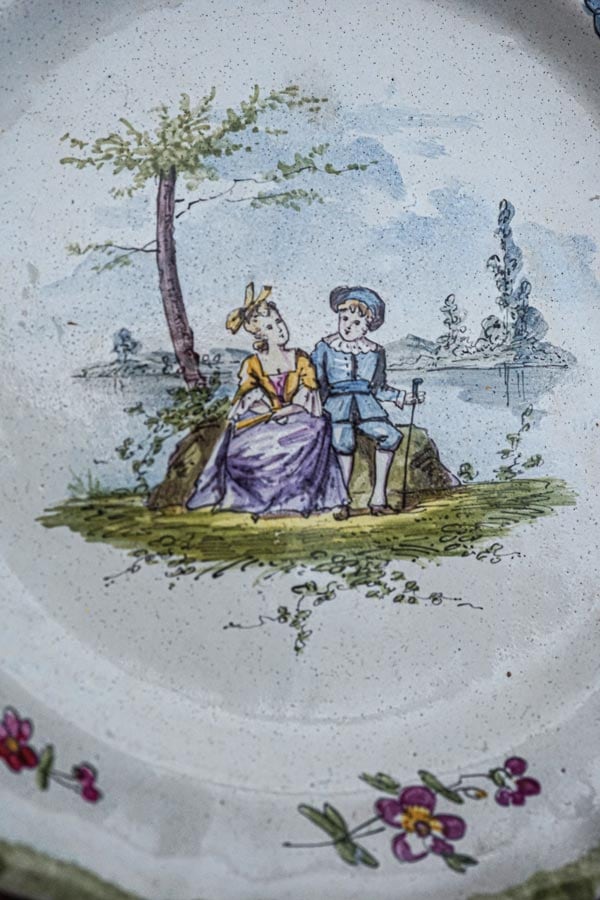 ロベール・ピコ　チューリップハンドペイント　プレート ロベール・ピコ チューリップハンドペイント プレート ロベール