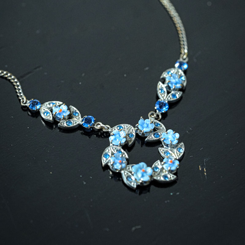 �����ꥹ�Υե����饹������դΥͥå��쥹41cm 1930ǯ�� ga-1098