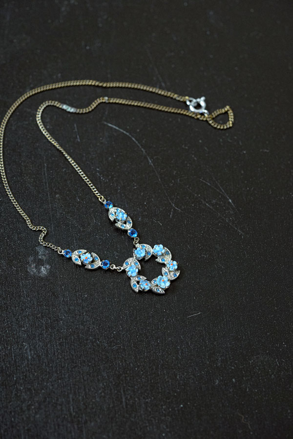 �����ꥹ�Υե����饹������դΥͥå��쥹41cm 1930ǯ�� ga-1098