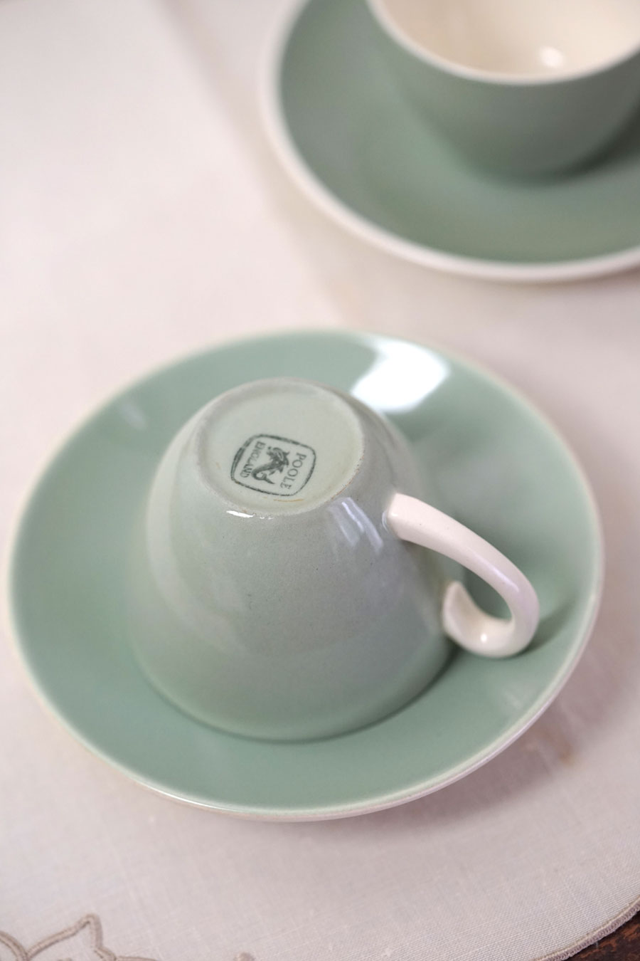 �ڥ����ꥹ������ơ�����Poole Pottery�ʥס��롦�ݥ��꡼��Twintone ���������꡼�����������Υǥߥ���C&S�ڥ����å�gc-1932