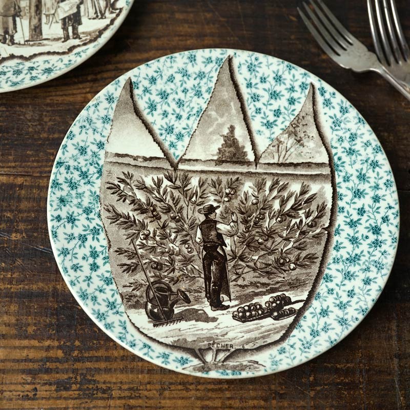 ���륰�ߥ�� Sarreguemines���꡼�֤μ��ϤΥץ졼��19C���20cm gc-1701