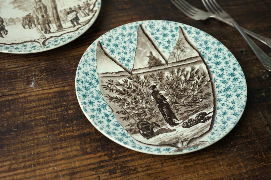 ���륰�ߥ�� Sarreguemines���꡼�֤μ��ϤΥץ졼��19C���20cm gc-1701