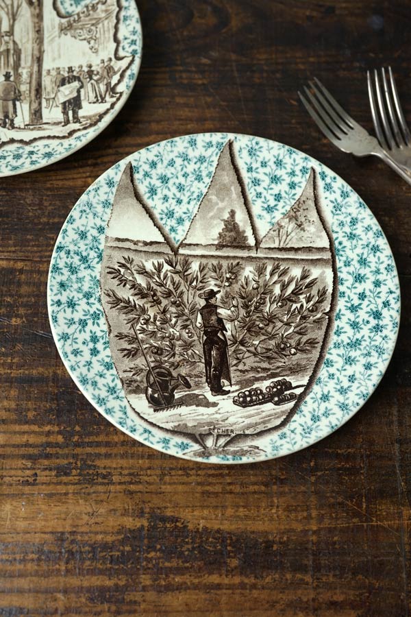 ���륰�ߥ�� Sarreguemines���꡼�֤μ��ϤΥץ졼��19C���20cm gc-1701