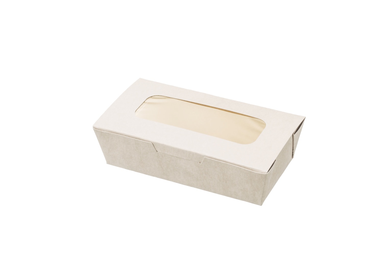 フードパック・ボックス KMフードパック 中 窓有 ホワイト