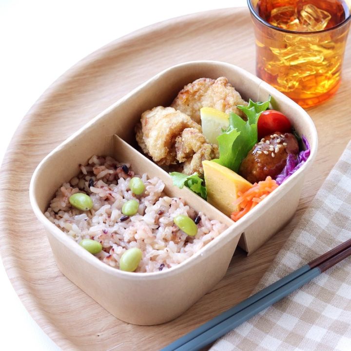 フードカップ　KM重箱170-750本体ナチュラル仕切有