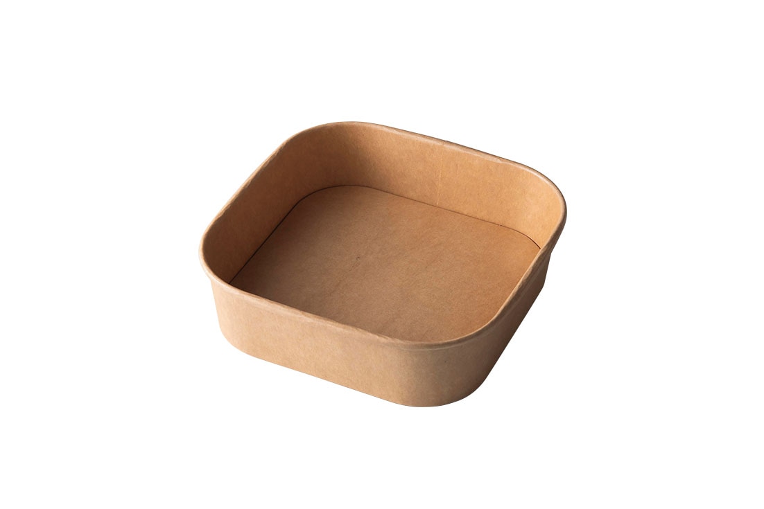 フードカップ　KMスクエア175-1000本体　ナチュラル