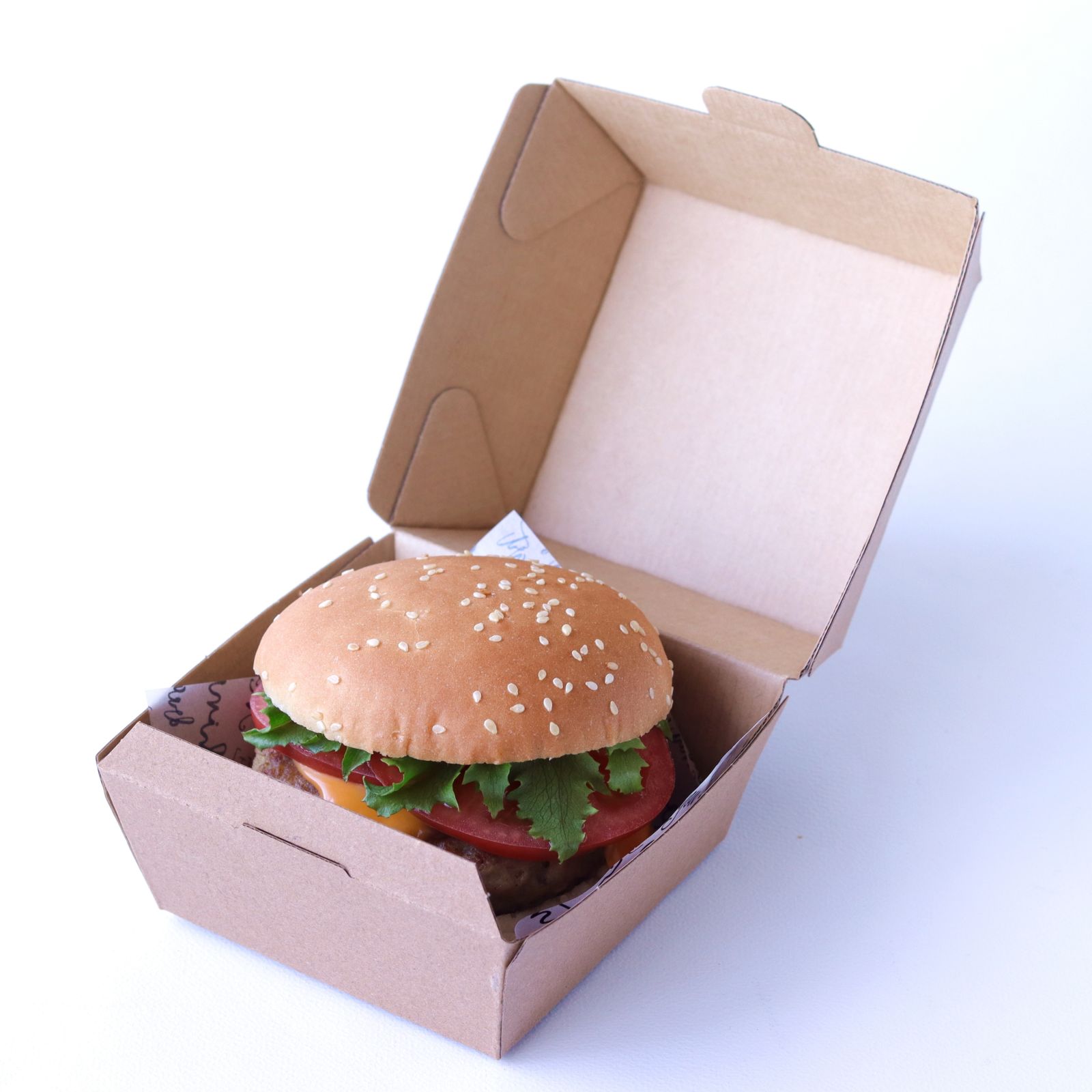 KMバーガーボックス（M） ナチュラル