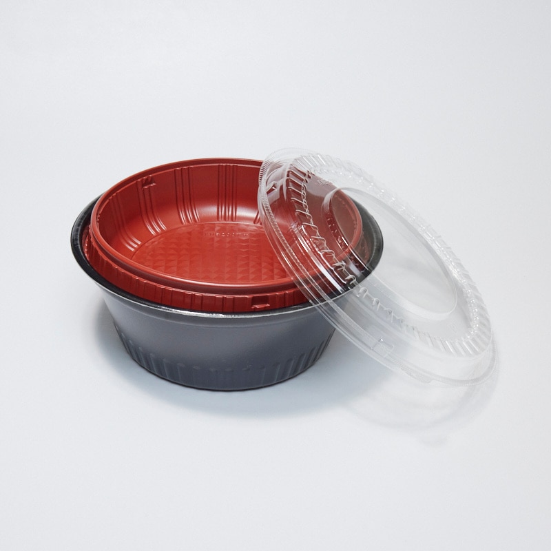 どんぶり・麺容器 KNB-200本体耐熱 黒｜テイクアウト容器の通販Pakumo