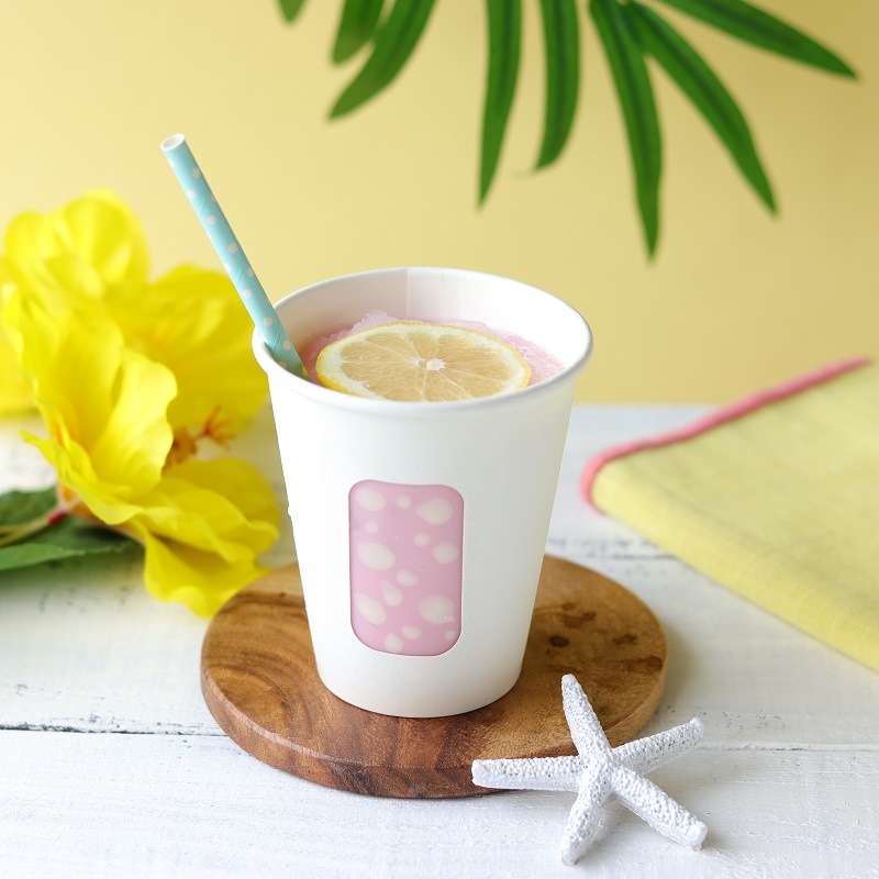 紙コップ・フタ　KMT-10窓有　ホワイト