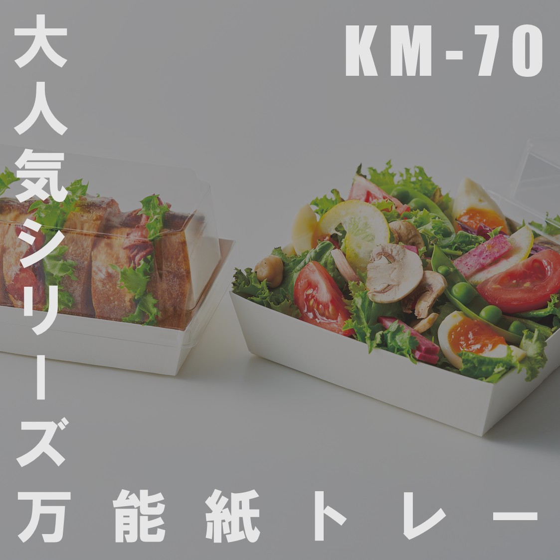 紙トレー KM-72本体 ホワイト｜テイクアウト容器の通販Pakumo（パクモ