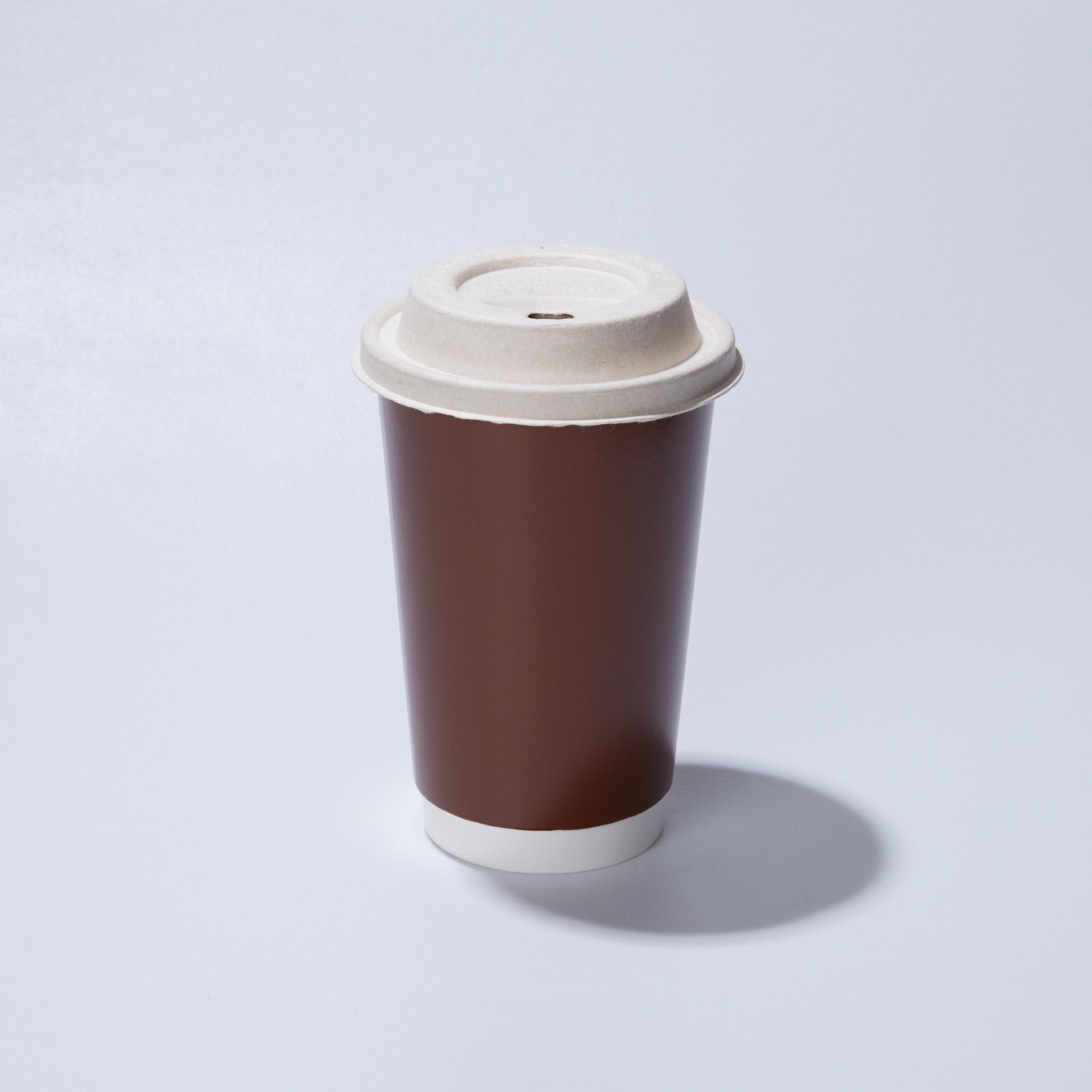 紙コップ・フタ　KMR-470　ブラウン