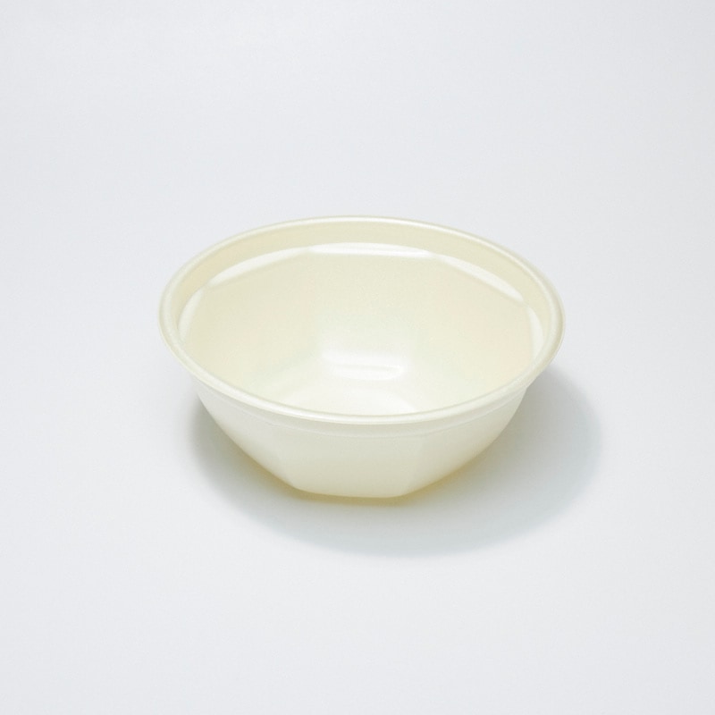 どんぶり・麺容器 KNB-185-U 本体耐熱 アイボリー