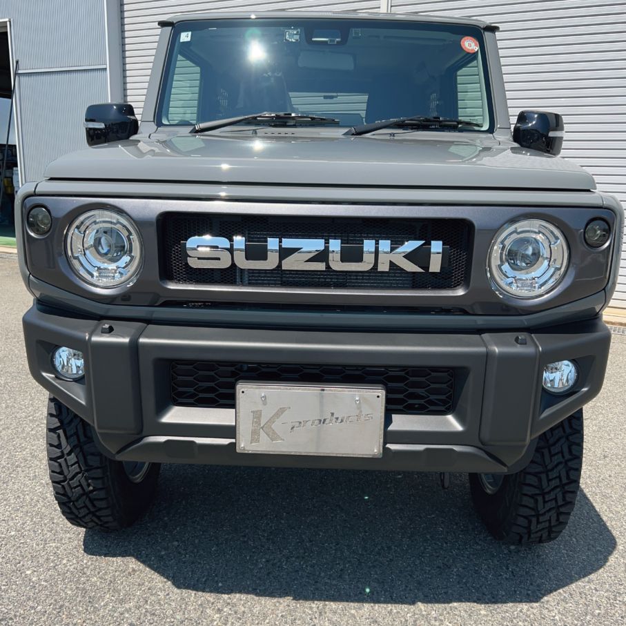 ジムニー 汎用 スズキ エンブレム ビッグ 「SUZUKI」メッキ