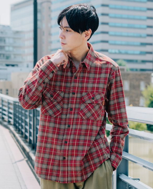 クリフメイヤー[公式] ビエラチェック長袖シャツ 2516300 | MENS