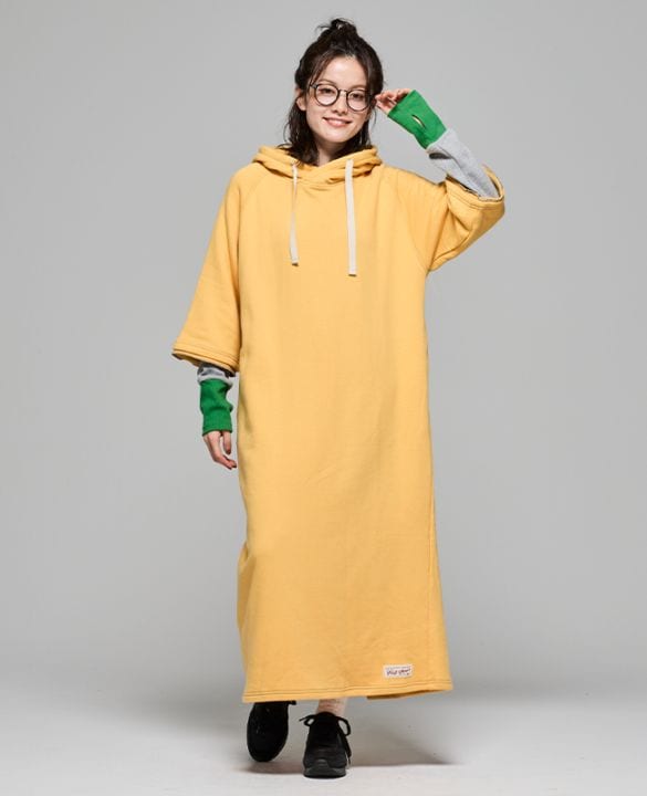 クリフメイヤー[公式] ざっくり裏毛7分袖ワンピース LADYS W2517827