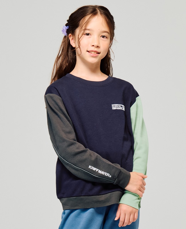 クリフメイヤー[公式] 袖パイピング クルー KIDS J2517844 | すべての