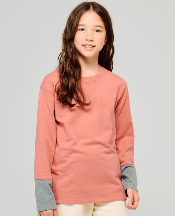 クリフメイヤー[公式] のびふわ袖切替Tシャツ KIDS J2517201