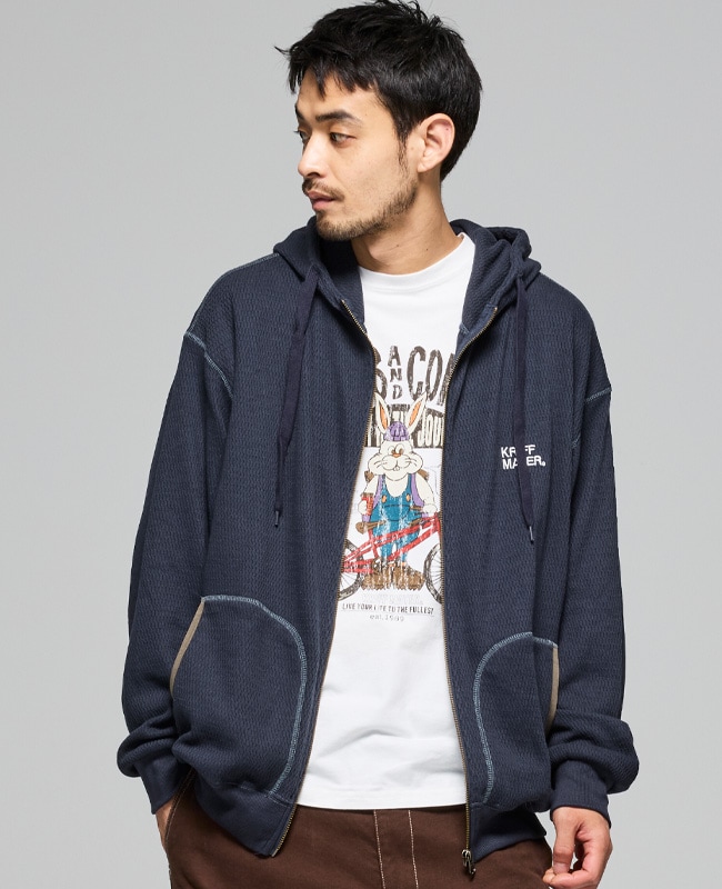 クリフメイヤー[公式] ハニカムワッフルジップパーカー MENS 2517819