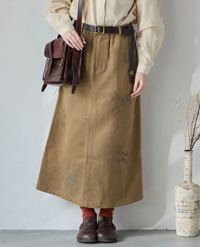 クリフメイヤー[公式] レタリングスカート LADYS W2515127 | LADYS