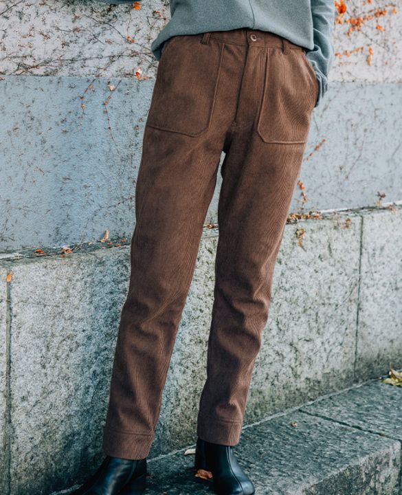 クリフメイヤー[公式] 裏フリースコーデュロイベイカーパンツ LADYS W2515126