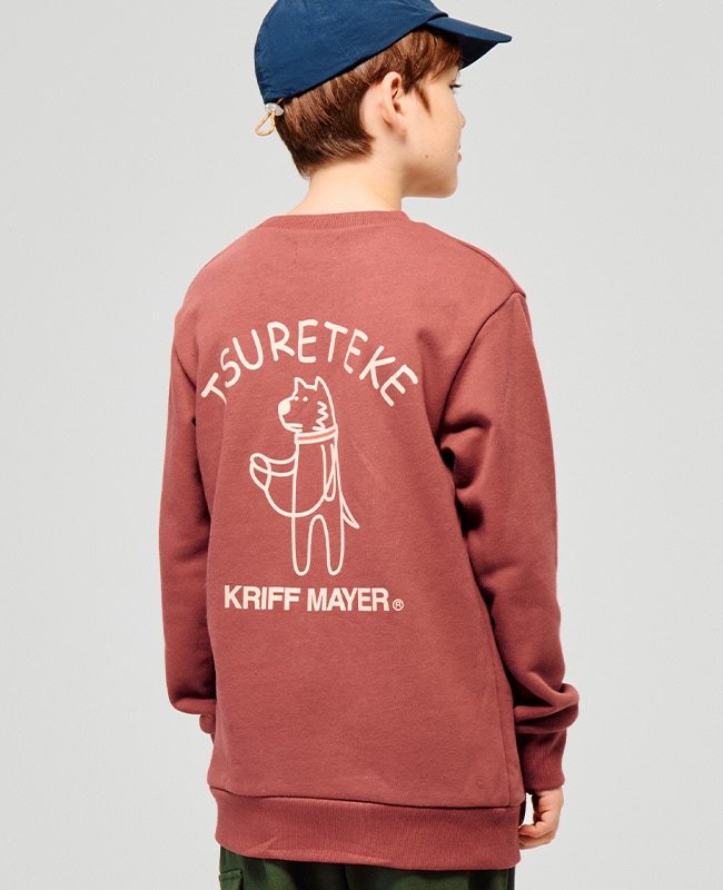 クリフメイヤー[公式] 裏毛プリントクルー（DOG） KIDS J2515302