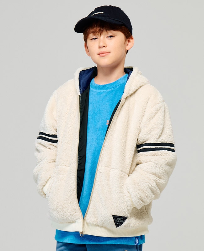 クリフメイヤー[公式] 耐風ボア袖ラインジャケット KIDS J2517862E