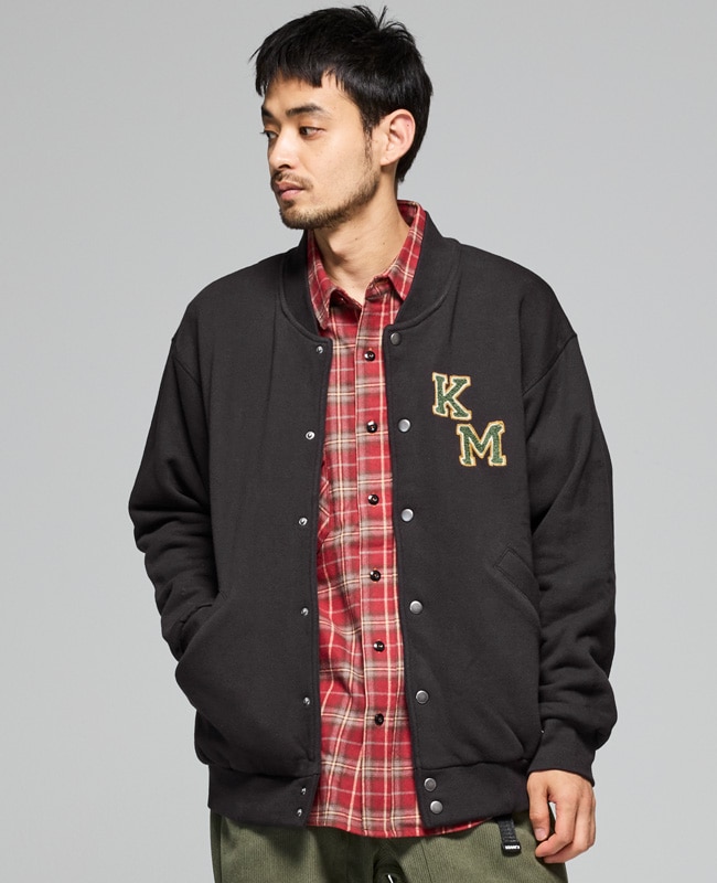 クリフメイヤー[公式] ざっくり裏毛刺繍スナップカーデ MENS 2517804