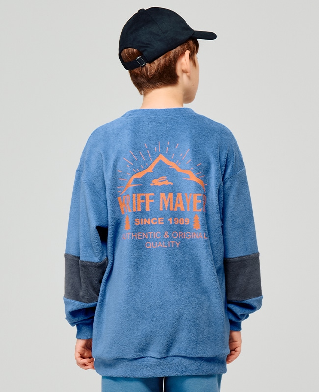 クリフメイヤー[公式] 超のび袖切替クルー KIDS J2517103