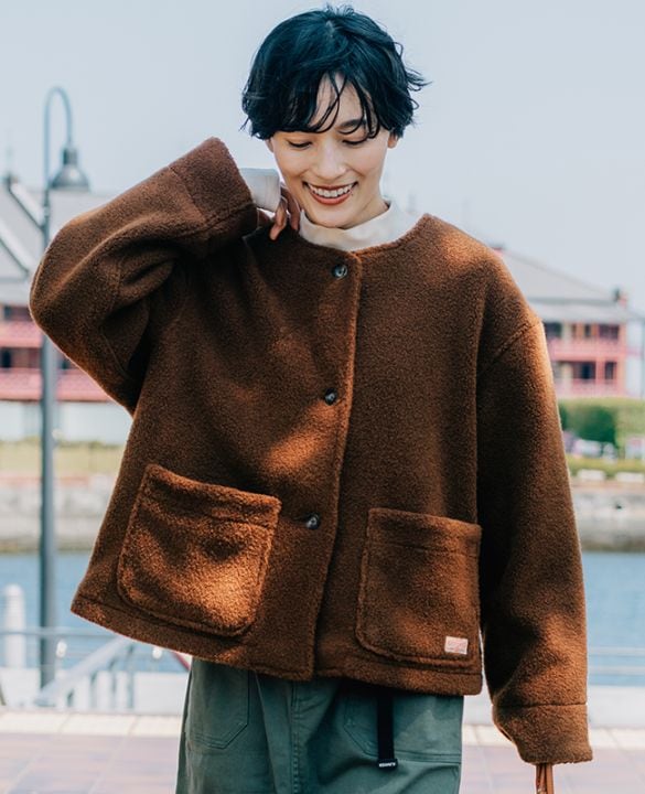 クリフメイヤー[公式] パイルフリースノーカラージャケット LADYS W2525121