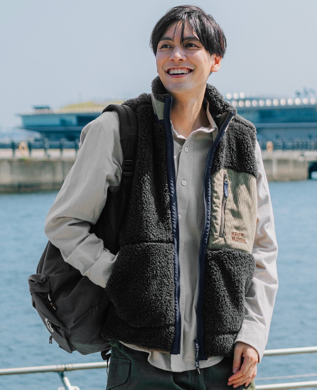 クリフメイヤー[公式] シャギーボアベスト MENS 2514402