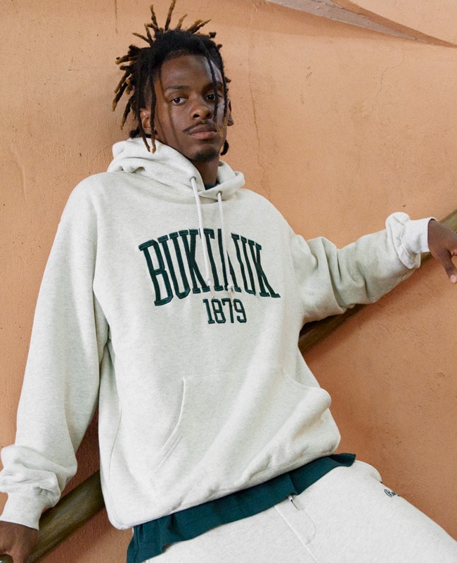 Bukta ヘビー裏毛刺繍パーカー MENS BU2525802