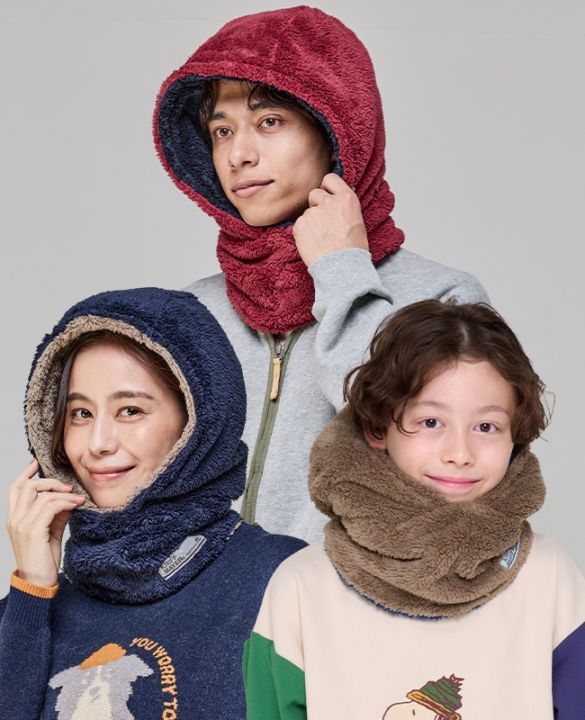 クリフメイヤー[公式] ニンジャりん フード型 ボリューム ネックウォーマー MENS LADYS KIDS J2527845