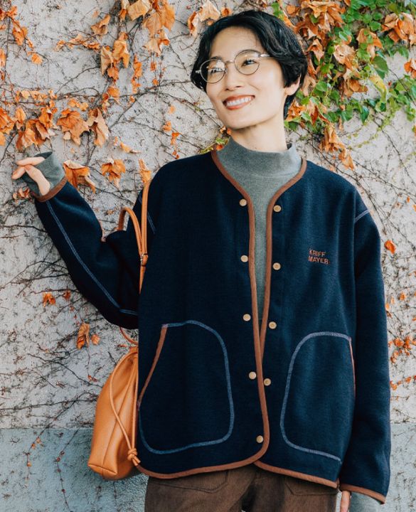 クリフメイヤー[公式] ニットフリースカーデ LADYS W2525123