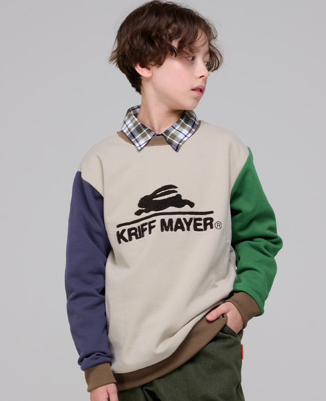 クリフメイヤー[公式] サガラ刺繍裏起毛クルー(ロゴ) KIDS J2527830