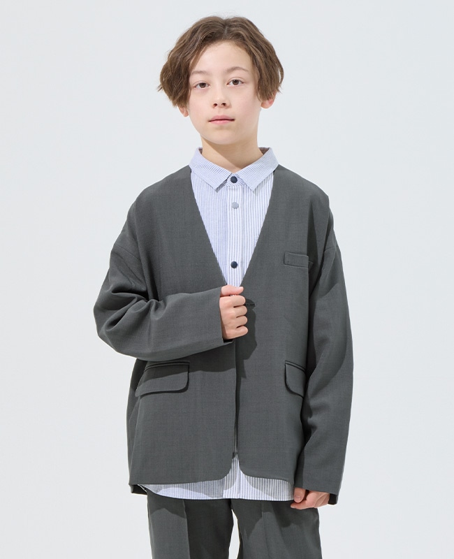 クリフメイヤー[公式] ノーカラージャケット KIDS J2535600 | すべての