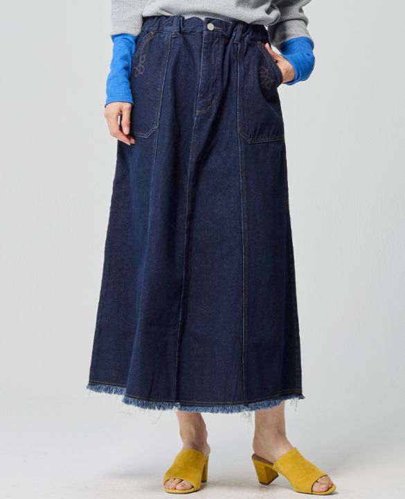 クリフメイヤー[公式] デニムウエスタンスカート LADYS W2534009