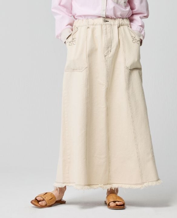 クリフメイヤー[公式] デニムウエスタンスカート LADYS W2534009