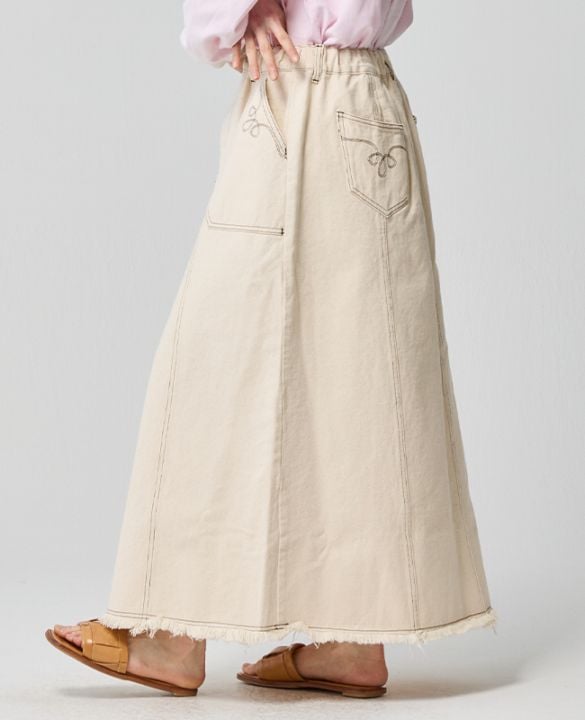 クリフメイヤー[公式] デニムウエスタンスカート LADYS W2534009