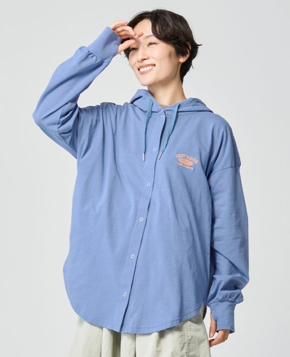 クリフメイヤー[公式] UVカットさらボタンパーカー LADYS W2537817